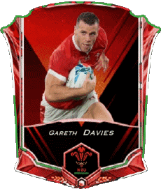 Sports Rugby - Joueurs Pays de Galles Gareth Davies 