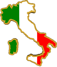 Bandiere Europa Italia Carta Geografica 