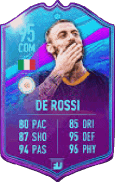 Multimedia Vídeo Juegos F I F A - Jugadores  cartas Italia Daniele De Rossi 