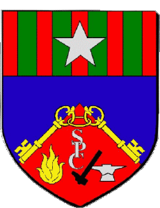 Banderas Francia Departamentos - Ciudades 37 SAINT PIERRE DES CORPS 