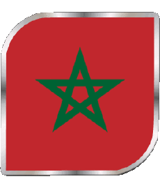 Drapeaux Afrique Maroc Carré 
