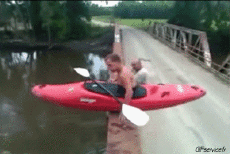 Humour - Fun Sports Canoé Kayak Gamelle - Fail 