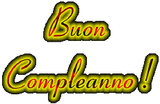 Mensajes Italiano Buon Compleanno Fluo - Neon 001 