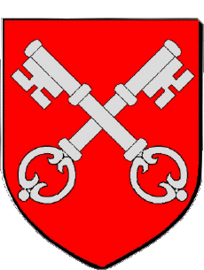 Blasón-Banderas Francia Departamentos - Ciudades 38 TULLINS Blasón