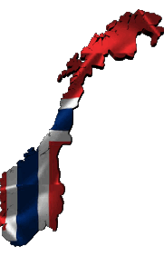 Bandiere Europa Norvegia Carta Geografica 