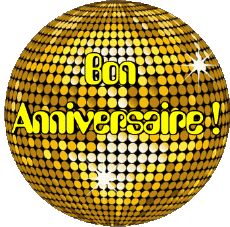 Nachrichten Französisch Bon Anniversaire Abstrait - Géométrique Transparenter Hintergrund 013 