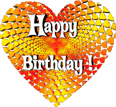 Messagi Inglese Happy Birthday Heart 007 