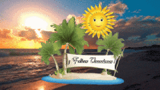 Nachrichten Spanisch Felices Vacaciones Animierter Hintergrund 004 