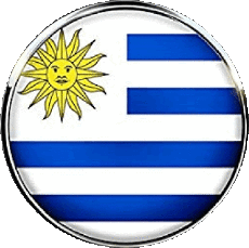 Bandiere America Uruguay Tondo 