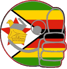 Banderas África Zimbabue Smiley - OK 