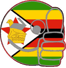 Flags Africa Zimbabwe Smiley - OK 