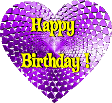 Messages English Happy Birthday Heart 008 