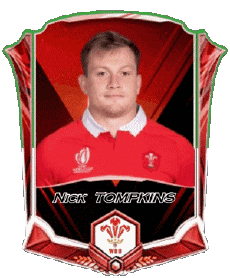 Sport Rugby - Spieler Wales Team 2025 Nick TOMPKINS 