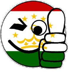 Banderas Asia Tayikistán Smiley - OK 