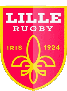 Sport Rugby Club Frankreich Logo Dept 59 Lille RC - Iris 1924 