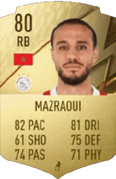 Multimedia Vídeo Juegos F I F A - Jugadores  cartas Marruecos Noussair Mazraoui 