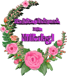Messages Allemand Herzlichen Glückwunsch zum Muttertag 011 