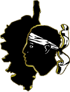 Banderas Francia Regiones Córcega Mapa 