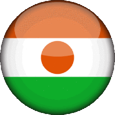 Flags Africa Niger Round 
