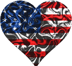 Bandiere America U.S.A - Nazionale Cuore 