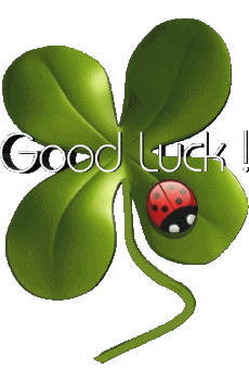 Messages Anglais Good Luck Fond Transparent 01 
