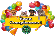 Mensajes Italiano Buon Compleanno Animali 007 