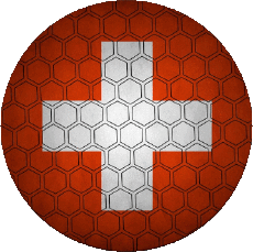 Fahnen Europa Schweiz Runde 