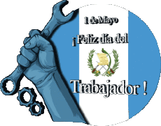 Messages Espagnol 1 de Mayo Feliz día del Trabajador - Guatemala 