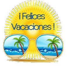 Mensajes Español Felices Vacaciones Fondo transparente 18 