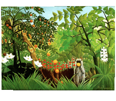 Humor -  Fun Artists Painter Douanier Rousseau 