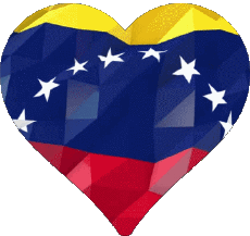 Banderas América Venezuela Corazón 