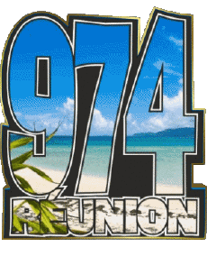 Fahnen Frankreich D.O.M - T.O.M La Réunion 974 