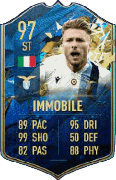 Multimedia Vídeo Juegos F I F A - Jugadores  cartas Italia Ciro Immobile 