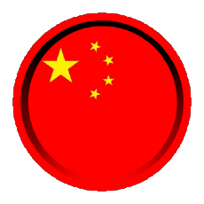 Fahnen Asien China Rund - Ringe 