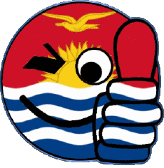 Flags Oceania Kiribati Smiley - OK 