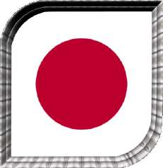 Bandiere Asia Giappone Quadrato 