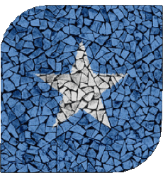 Bandiere Africa Somalia Quadrato 