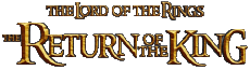Multi Média Cinéma International Le Seigneur des Anneaux Le Retour du roi Logo Anglais 
