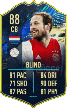 Multimedia Videospiele F I F A - Karten Spieler Niederlande Daley Blind 