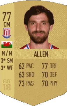 Multimedia Videospiele F I F A - Karten Spieler Wales Joe Allen 