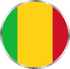 Flags Africa Mali Round 