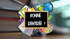 Messages Français Bonne Rentrée Fond Animé 003 