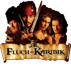 Multi Média Cinéma International Pirates des Caraïbes La Malédiction du Black Pearl Logo Allemand 