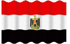 Fahnen Afrika Ägypten Welligkeit 