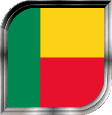 Flags Africa Benin Square 