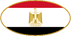Banderas África Egipto Oval 01 