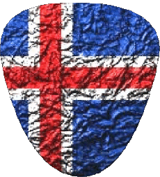 Drapeaux Europe Islande Forme 