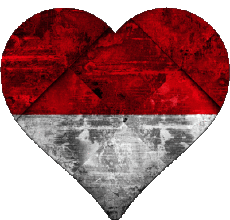 Fahnen Europa Monaco Herz 