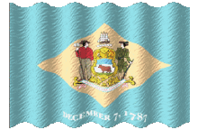 Fahnen Amerika U.S.A - States Delaware Welligkeit 