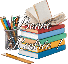 Messagi Francese Bonne Rentrée Sfondo trasparente 016 